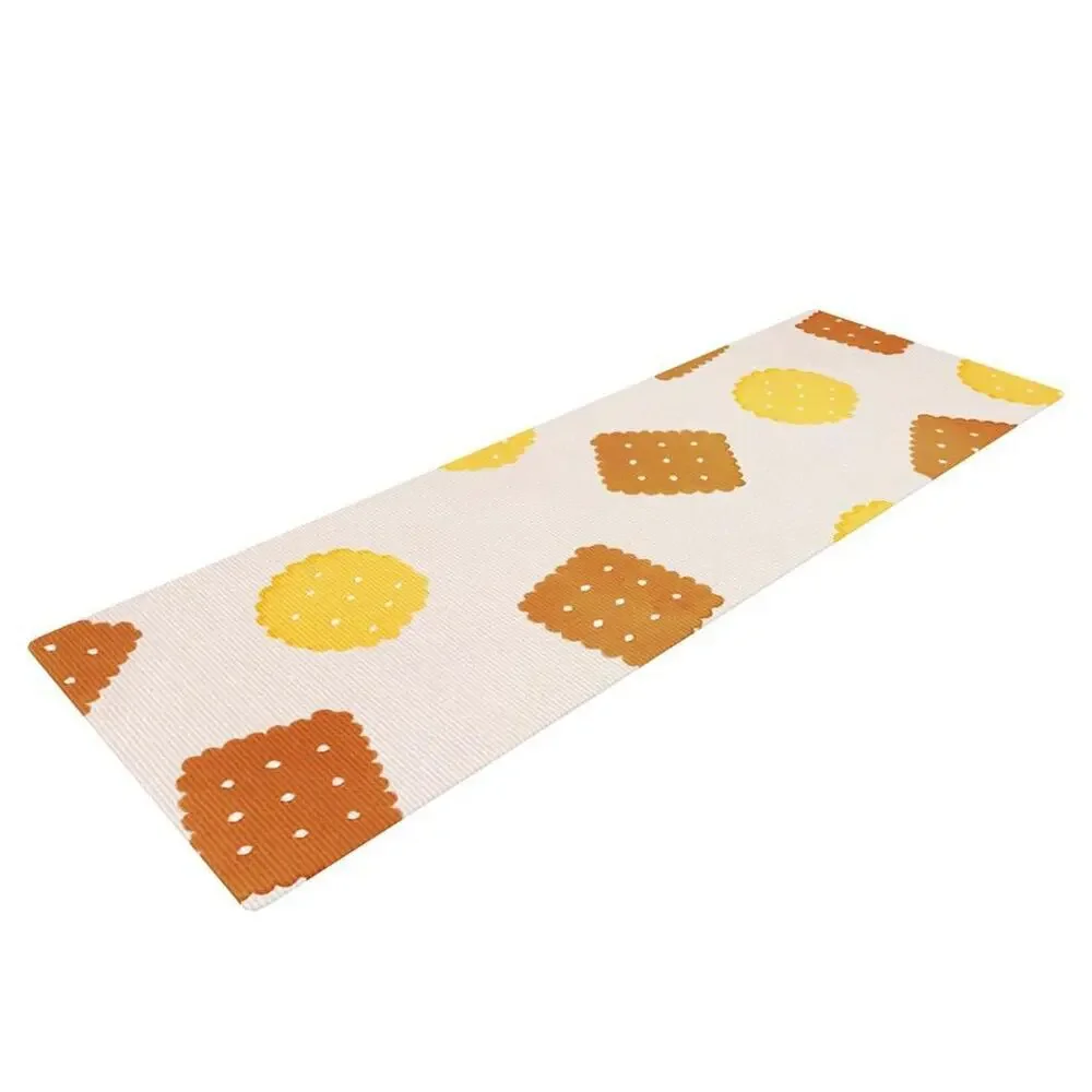 KESS InHouse Yoga Mat Strawberringo Do You Love Biscuits MSRP 99.99